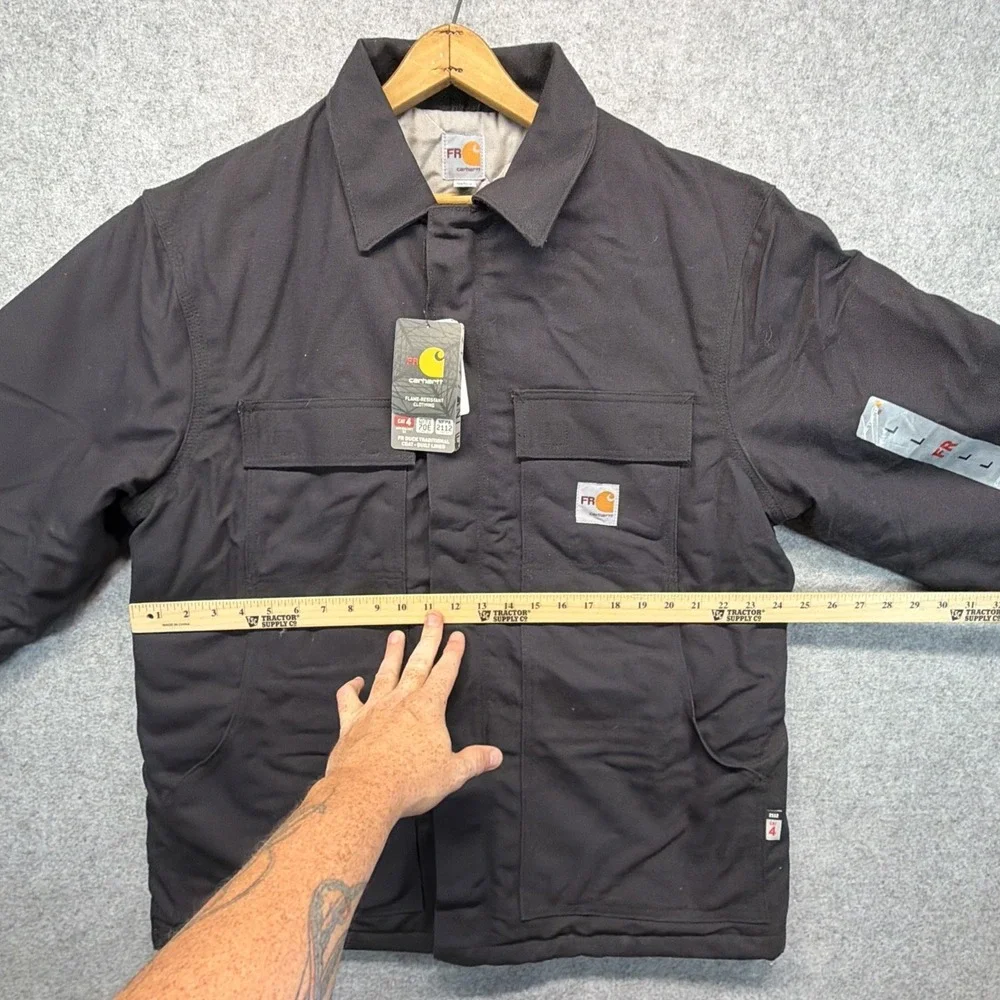 Carhartt 101618 FR Flame Resistant Duck Traditional Coat Quilt Lined Large NWT
